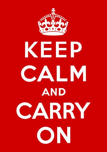 "Keep calm and carry on", la frase elegida por el gobierno británico al comienzo de la SGM.